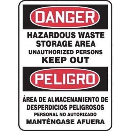 Accuform OSHA DANGER BILINGUAL Safety Sign SBMCHG106XL SBMCHG106XL